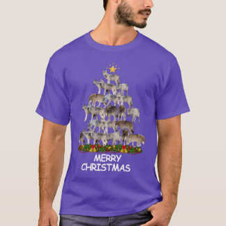 Varger Christmasree God jul lustig T Shirt