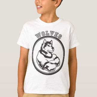 Varger eller vargmaskot tee shirt