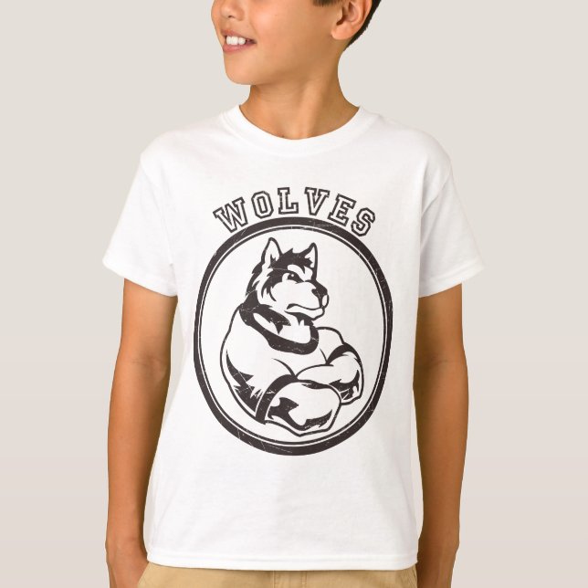 Varger eller vargmaskot tee shirt (Framsida)