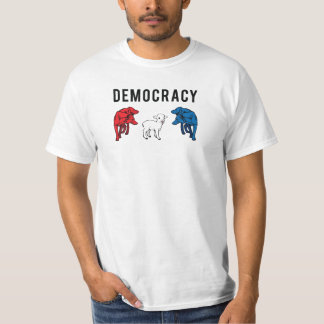 Varger för demokrati två och en Lamb T-shirt
