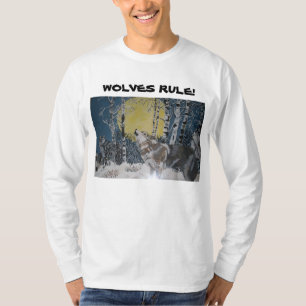 VARGER HÄRSKAR! SKJORTA T SHIRT