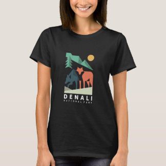 Varger i skogsparken Denali Alaska T Shirt