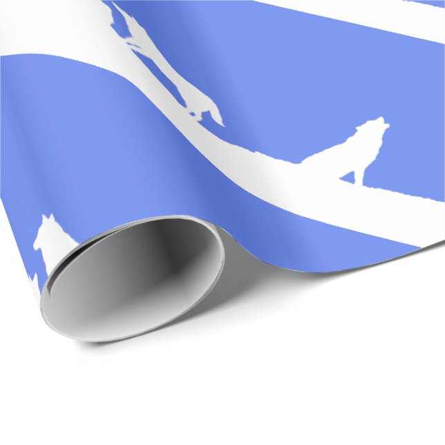 Varger i Snö Wrapping Papper Presentpapper (Rullad Hörn)