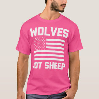 Varger, inte fjällande, som säger Sarkastic USA fl T Shirt