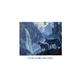 Varger och vattenfall pussel