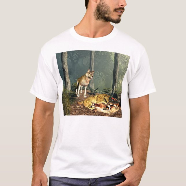 Varger på lek t shirt (Framsida)