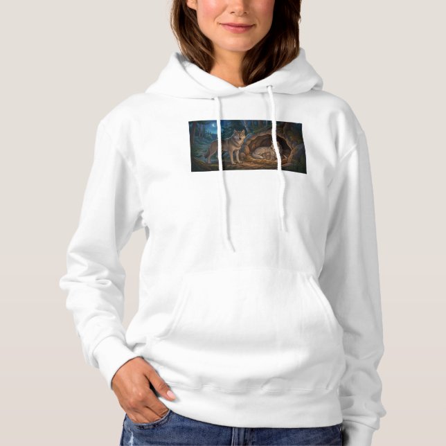 Vargfamilj   t shirt (Framsida)