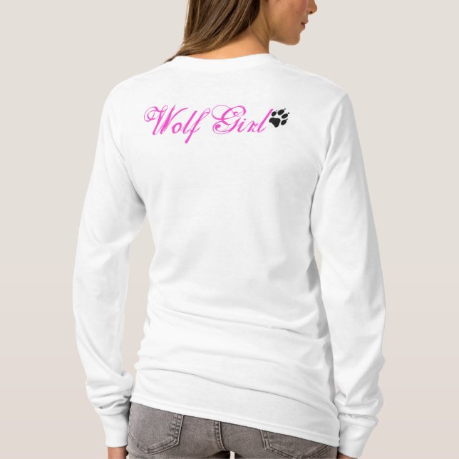 VargflickaHoodie T-shirt (Baksida)