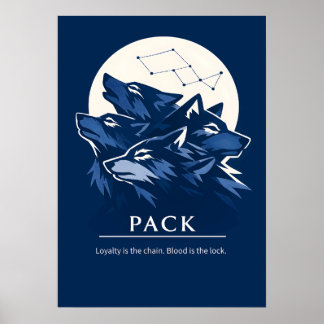 Vargflock Loajalitet Konst Poster