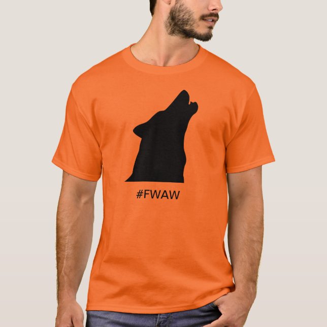 vargför evigtsvart på guld t shirt (Framsida)