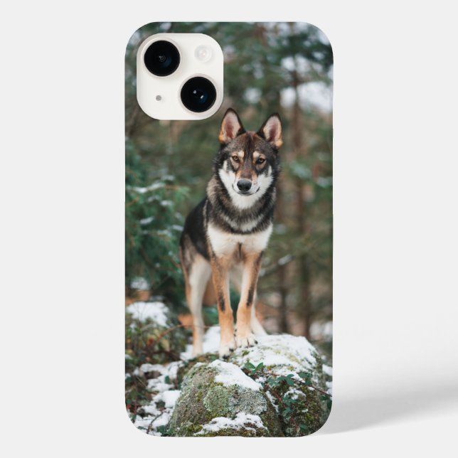Varghund iPhone 14-fodral (Baksida)