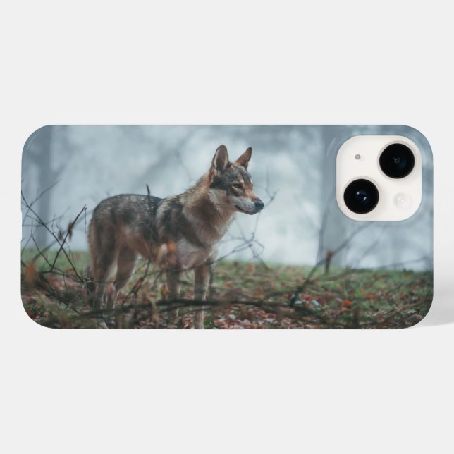 Varghund iPhone 14-fodral (Baksida (horisontell))
