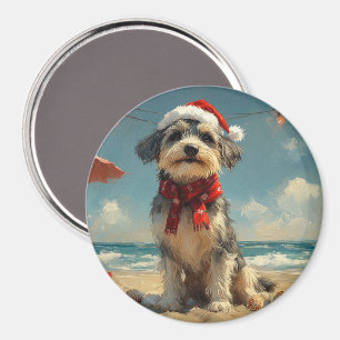 Varghund Jul Strand Vintage Magnet