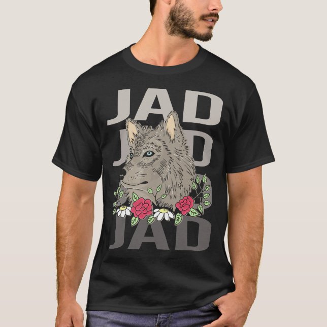 Varghuvud - Jad Namn T Shirt (Framsida)