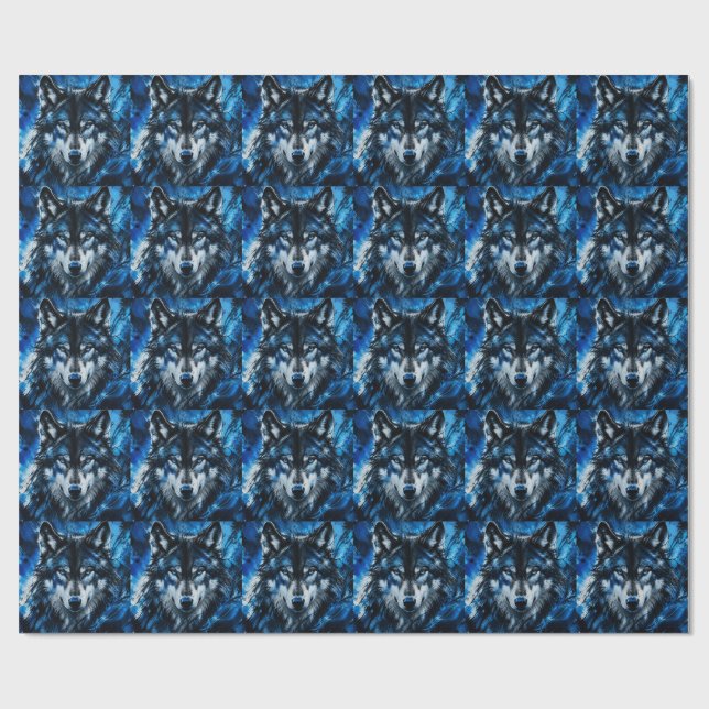 Varghuvud Presentpapper (Platt)