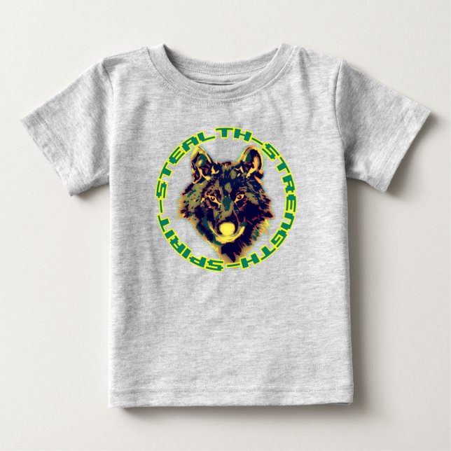varghuvud t shirt (Framsida)