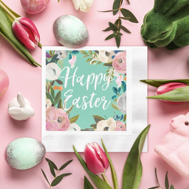 Vårglad Påsk Mint Pappersservett (Skapare uppladdad)