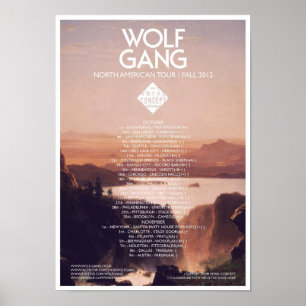 Vargligaamerikanen turnerar affischen poster