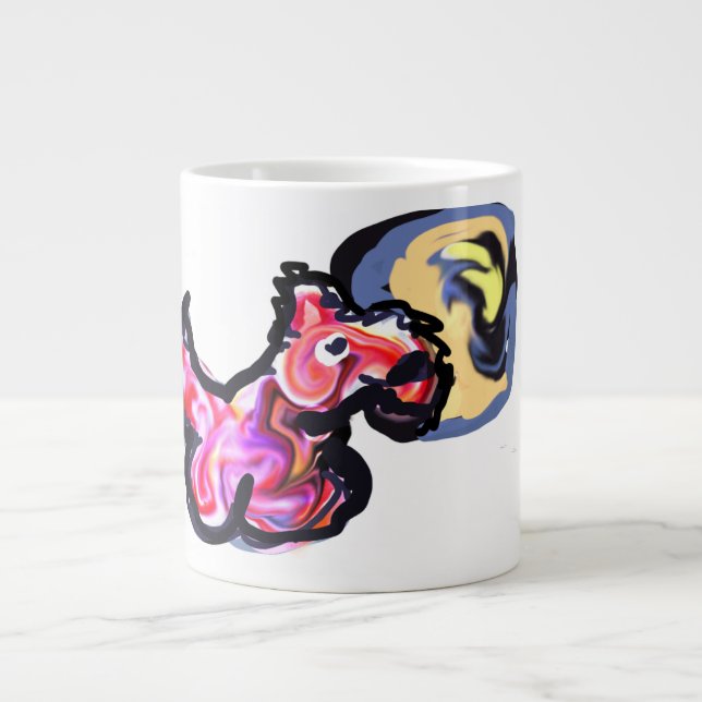 Vargljus måne  jumbo mugg (Framsidan)