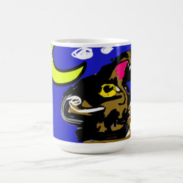 Vargmåne glädje kaffemugg