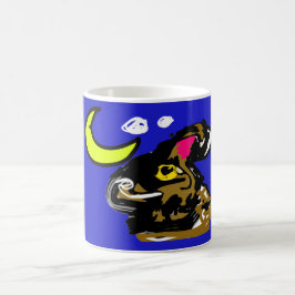 Vargmåne glädje kaffemugg