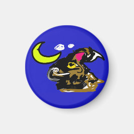 Vargmåne glädje magnet
