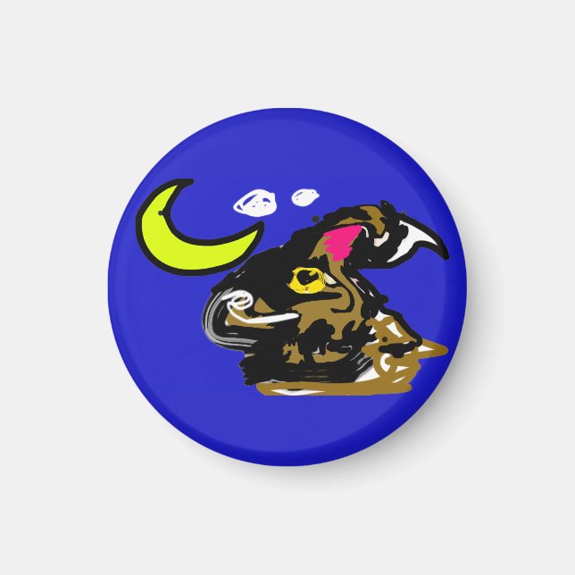 Vargmåne glädje magnet (Framsidan)