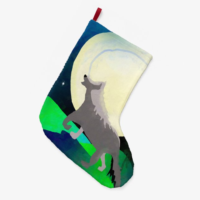 Vargmåne Stor Julstrumpa (Framsidan (Hängande))