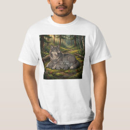 Vargmoder och ungar t shirt