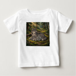 Vargmoder och ungar t shirt