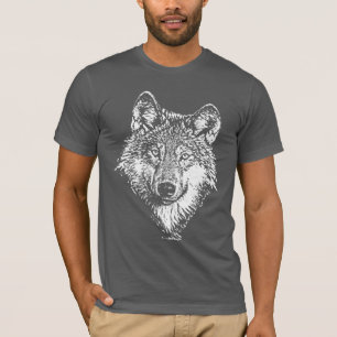 VargmonokromT-tröja T Shirt
