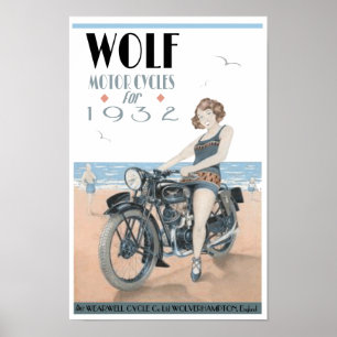 Vargmotorcyklar Poster