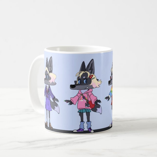 vargmugg kaffemugg (Framsida vänster)