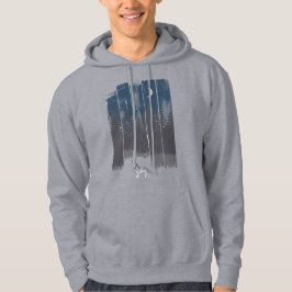 Vargnatt Skogssilhuett Hoodie