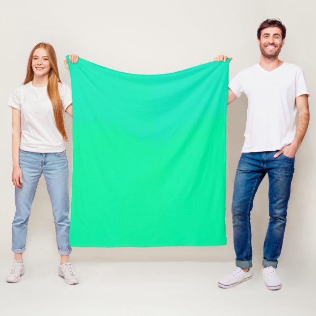 Vårgrön gradient  fleecefilt (På plats)