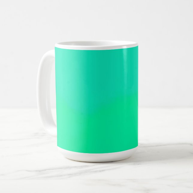 Vårgrön gradient  kaffemugg (Framsida vänster)