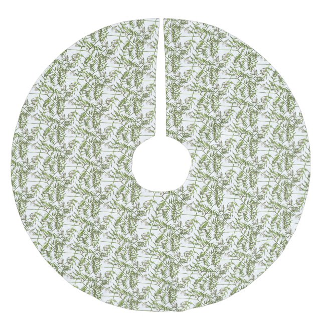 vårgrön julgransmatta borstad polyester (Framsidan)