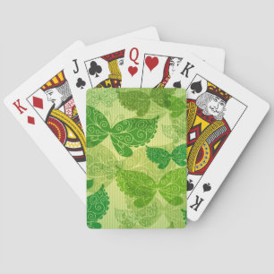 Vårgröntmönster Casinokort