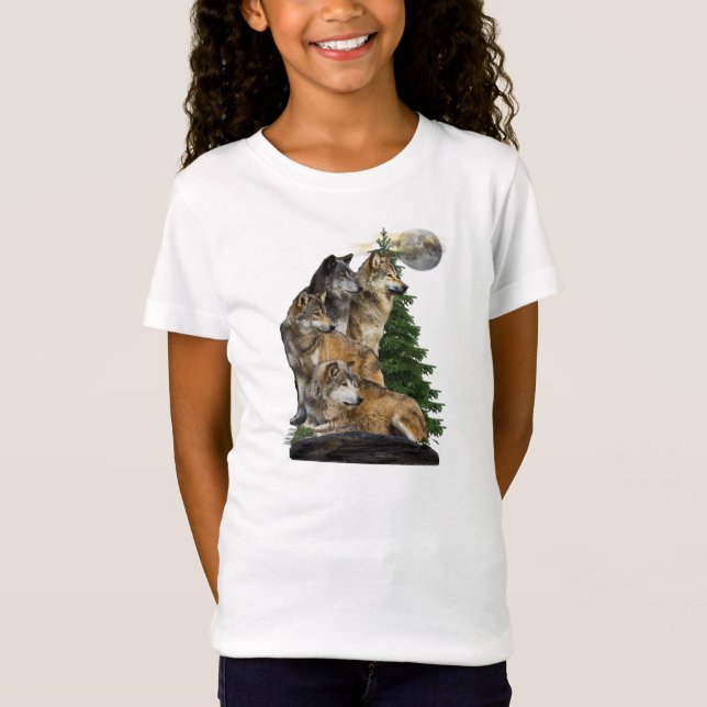 vargt-skjortor t-shirt (Framsida)