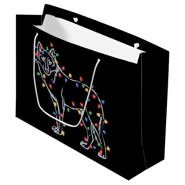 Vargträd jul Xmas husdjur djur vargälskare  (Framsidan Vinklad)
