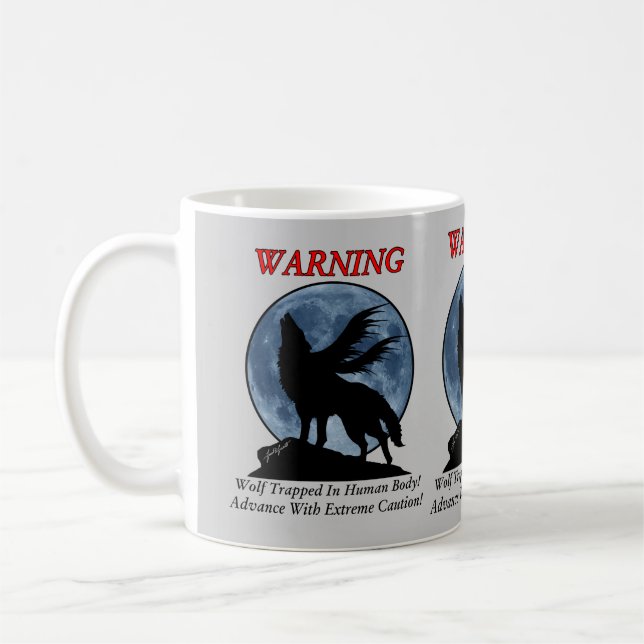 Vargvarningsmugg Kaffemugg (Vänster)