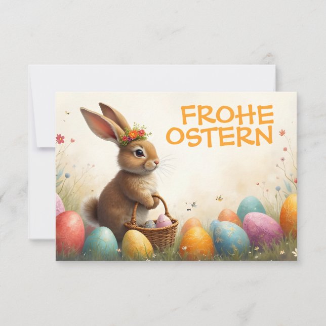 Vårhälsning från påskharen (Framsida)