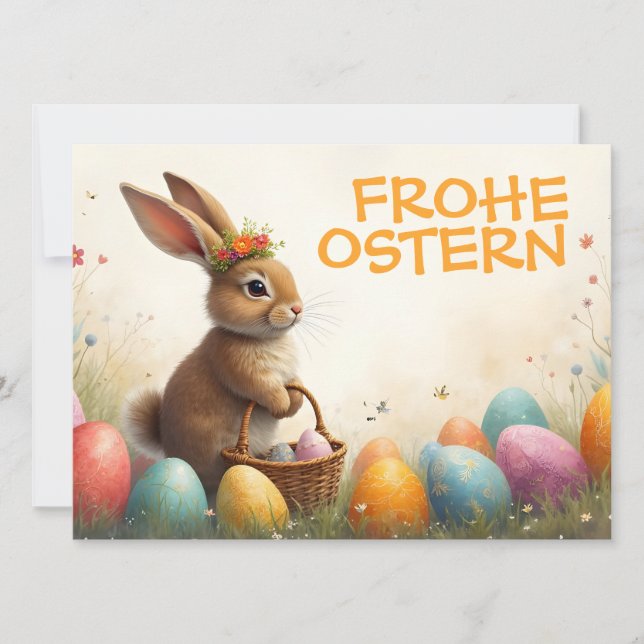 Vårhälsning från påskharen (Framsida)