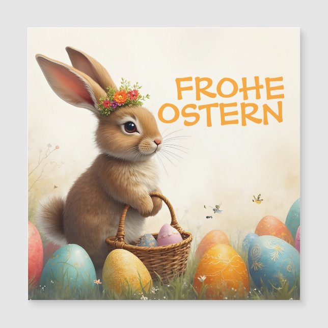 Vårhälsning från påskharen (Framsida)