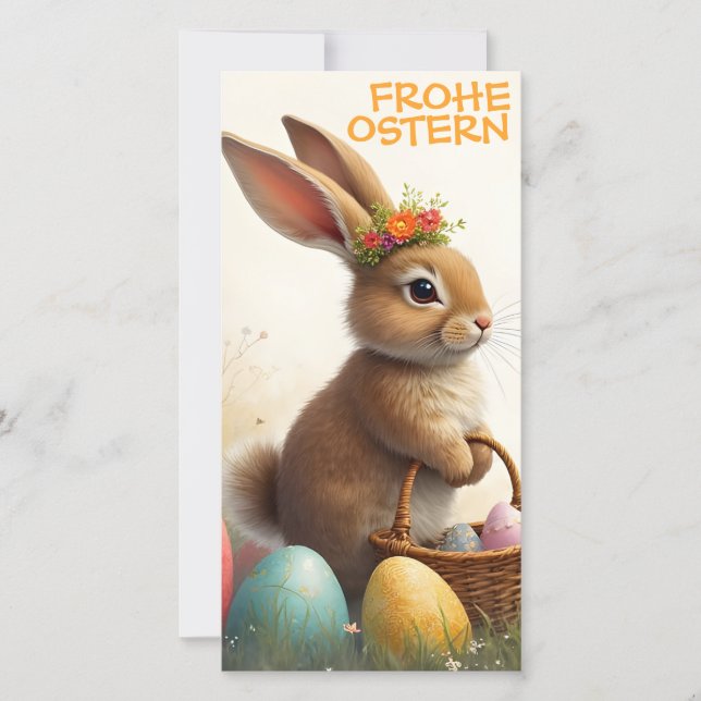 Vårhälsning från påskharen (Framsida)