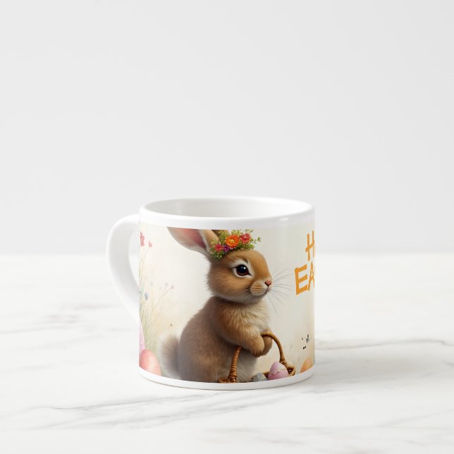 Vårhälsningar från påskharen espressomugg (Framsida vänster)