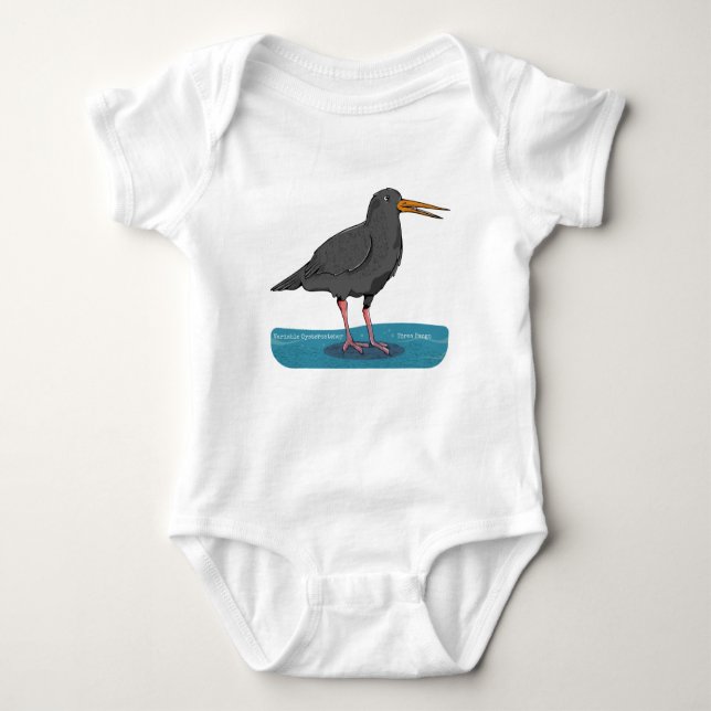 Variabel oystercatcher Tōrea pango T Shirt (Framsida)