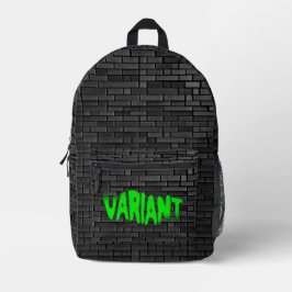 VARIANT Graffiti Grönt Backpack