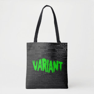 VARIANT Graffiti Grönt Tote Tygkasse