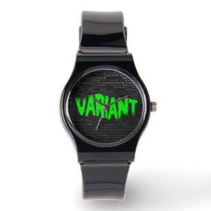 VARIANT GRAFFITI Grönt Unisex Silicone Strap Watch Armbandsur